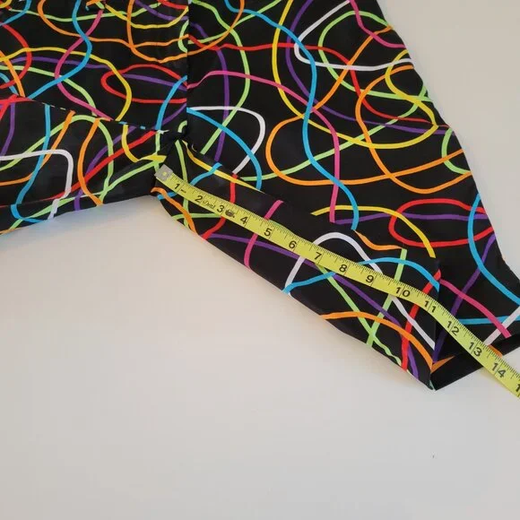 Loudmouth Golf Shorts Bermuda Womens Size 10 Colorful Squiggle Pattern Abstract - Picture 11 of 11